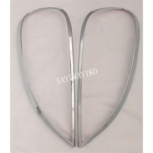 For Mercedes-Benz M-Class W163 ML 1997-2005 ABS Chrome Head Light Lamp Cover Trim Frame Protector Sticker Car Styling Accessory