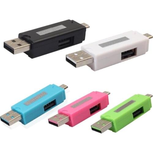 Micro USB TF/SD Card Reader OTG Adapter Cardreader USB2.0 Hub Connector Converter Memory Stick Mobile Phone Extension Header