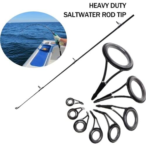 75 Pcs Fishing Rod Guides Kit Guide Eye Set Ceramic Wire Loop