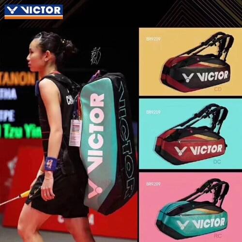 New Victor Tai ziying Badminton Bag Tennis Bag Outdoor Sport Backpack Handbag Shoes Bag For Women Men Br9209 For 12 Rackets