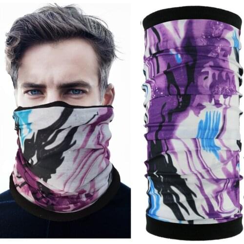 Newest Two Layers Microfleece Reversible Tube Winter Outdoor Magic Scarf Bandana Ski Neck Warmer Multi Purpose Polar Headwear