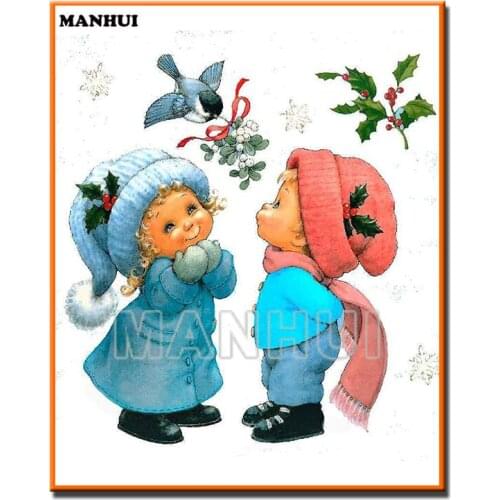 New Diy diamond paintingCartoon couple Mosaic Diamond Cross Painting Stitch diamond painting art mosaic Home Decoration MH522