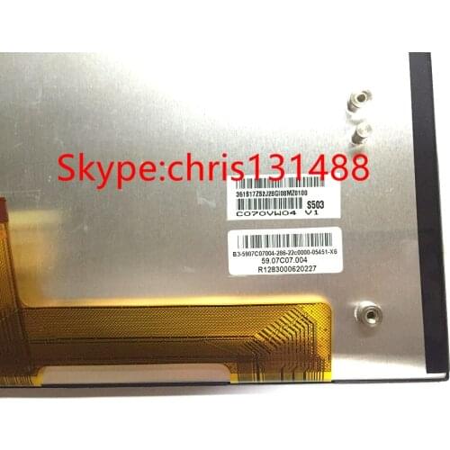 FREE SHIPPING New ORIGINAL 7'' inch C070VW04 V1 V6 LCD industrial control screen display panel FOR AUDI Q5 CAR NAVIGATION DVD