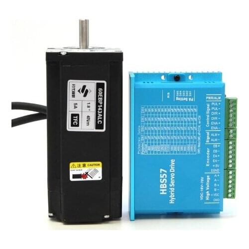Nema24 closed-loop stepper servo motor + drive set 4N.m with encoder 1000 line