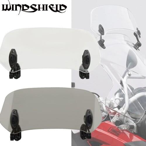Motorcycle windshield For YZF R6 R15 R1 R3 R125 R FZ Adjustable Screen Windscreen Extension Spoiler Wind Air Deflector