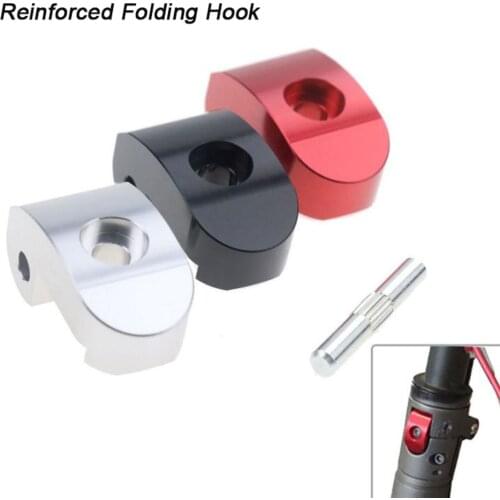 Reinforced Folding Hook Folder Fixing Bolt Buckle Button with 1 Axle for M365 and Pro Electric Scooters Repair Spare Accessories