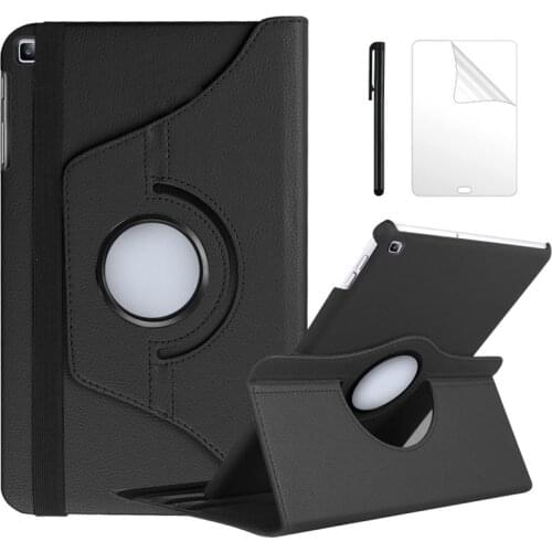 360 Rotating Case for Samsung Galaxy Tab A 10.1 2019 T510 T515 Stand PU Leather Cover for SM-T510 SM-T515 10.1inch case+film+pen
