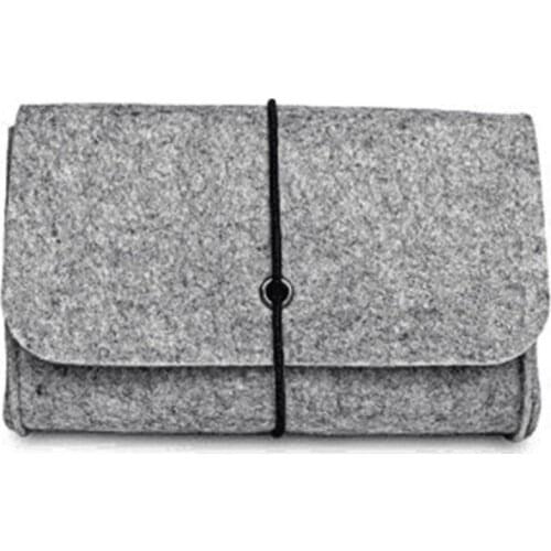 Soft Felt Protective Sleeve Storage Bag Pouch for Charger Mouse Power Adapter 72XB