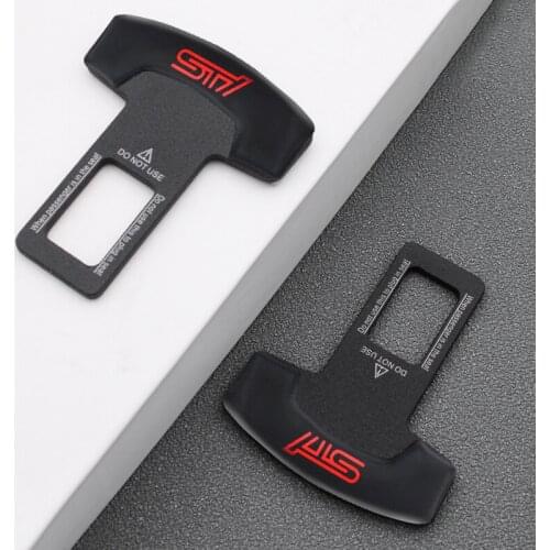1/2PCS Quality Alloy Car Seat Belt Cover Clip Safety Belt Plug For Subaru Forester Outback STI Emblem XV WRX BRZ Car Accessories