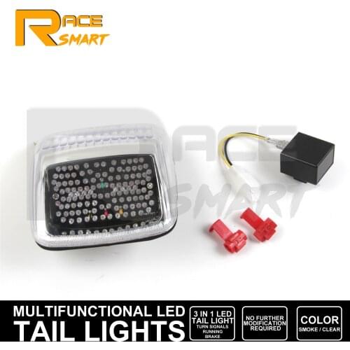 For HARLEY DAVIDSON DEUCE Motorcycle LED Turn Signals Rear Brake Tail Light Taillight High Qualty Clear Smoke Accessories 1 Set