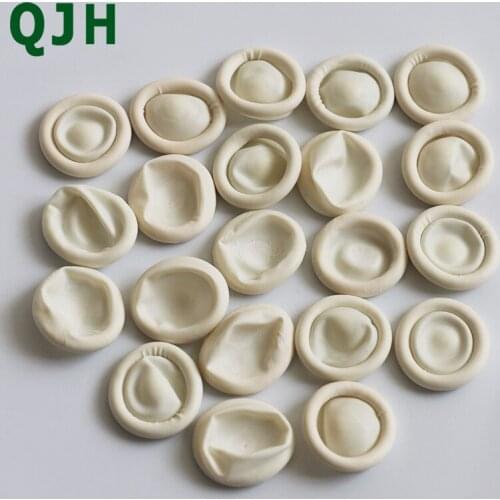 100pcs 100% Natural Latex Finger Cots Craft Disposable Rubber Fingertip Nail Protection Cover Gloves Leather Sewing Easy
