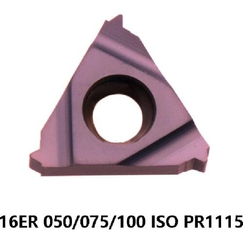 16ER 16ER050ISO 16ER075ISO 16ER100ISO PR1115 Carbide Inserts Threading ISO 16ER 050 075 100 Lahte Cutter Tools