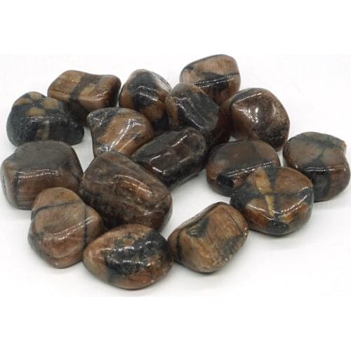 Chiastolite Tumbled Stone Irregular Polished Natural Rock Quartz Chakra Healing Decor Minerals Collection