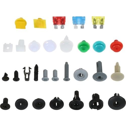 200PCS Universal Mixed Fasteners Door Trim Panel Auto Bumper Rivet Car Clips Retainer Push Engine Cover Fender Fastener Clips
