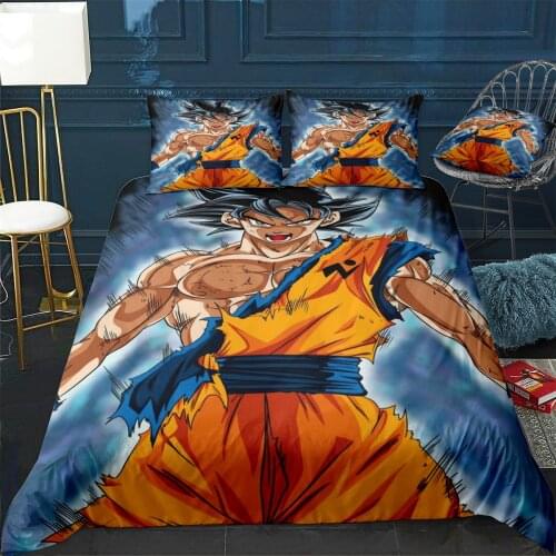 GOKU ULTRA INSTINCT Duvet Cover Comfortable Quilt Home Decora Design Universal Bedding Set Bedclothes+Pillowcase 3pcs