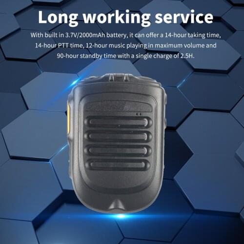 4.2 wireless Microphone Walkie-Talkie Bluetooth Hand Microphone Microphone For Zello PTT Motorola Radio With 2pin Earphone Jack