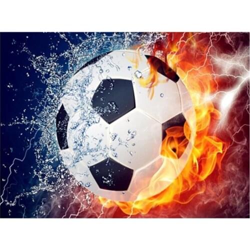 Diamond Mosaic 3D Diy Diamond Embroidery Rush Of Football Diamond Painting Cross Stitch Floral Rhinestone Decoration Kit Sticker