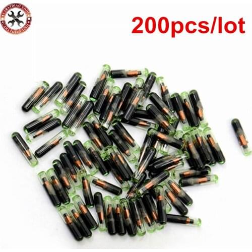 200pcs/lot Best Price Ttransponder Chip Car Key Chip Blank OEM ID48 Chip Auto Transponder Chip Glass ID 48 Unlock Chip DHL Free
