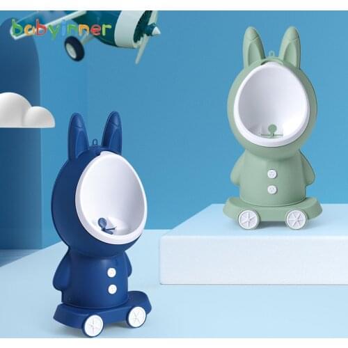 Baby Urinal Boy Standing Wall Type Detachable Hanging Urinal Male Baby Toilet Child Toilet Adjustable Cute Bunny Style