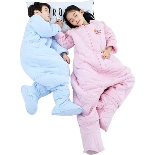 Baby sleeping suit Winter Warm 100% cotton Sleeping Bag sleep bag for kids sleeping bag