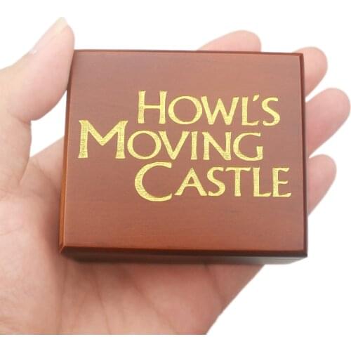 Sinzyo Howls Moving Castle-Merry Go Round of Life Red with mirror Music Box Carved Mechanism Musical Wind Up Gift for Christmas