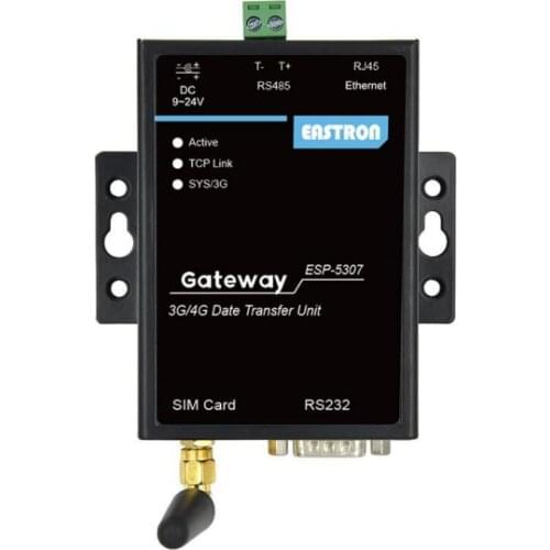 Eastron ESP-5307. 3G 4G serial RS232 RS485 to TD-LTE/ FDD-LTE/ WCDMA/ TD-SCDMA/ GSM converter device server wifi Router