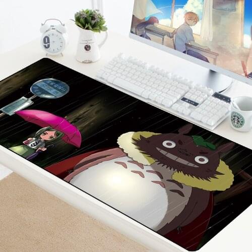 Totoro Mouse Pad Anime Anti-Slip Computer Pad to Mouse Notbook Mousepad Gamer to Keyboard Laptop Mice Pad Mat