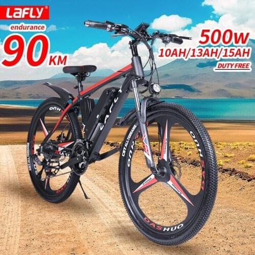 Duty free LAFLY 2021 NEW electric bike 500W 36V Mountain Bike Electric Bicycle adult 26 Inch e bike lithium battery