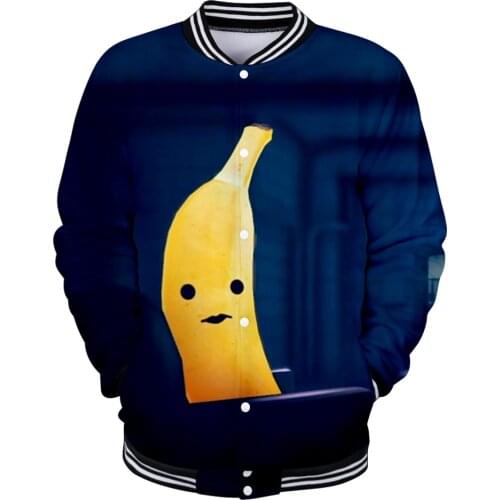 My friend Pedro banana Print Kawaii 3D hoodies Sweatshirt Fun 3D Baseball Uniform Happy