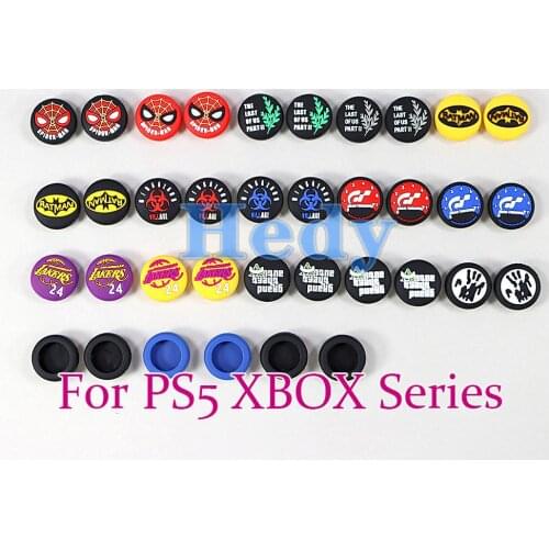 2PCS Thumb Stick Grip Cap Soft Silicone Thumbstick Joystick Cover For Sony PS5 PS4 XBOX Series ONE S X FOR NS Switch PRO Caps