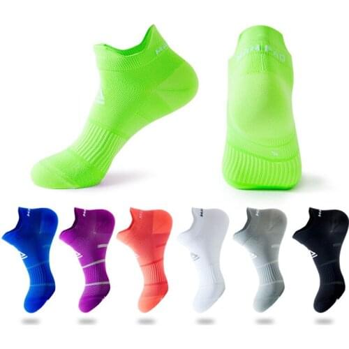 New Men Women Sport Running Ankle Socks Athletic Cycling Socks Thin Breathable Quick Dry Fitness Compression Short Low Cut Socks