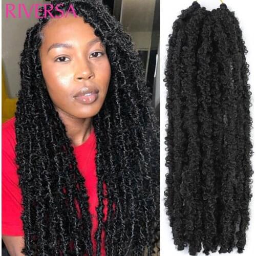 New Styles Soft Butterfly Locs Crochet Braids Hair Summer Cool Butterfly Locks meche cheveux a tresser For Black Women Cabelo