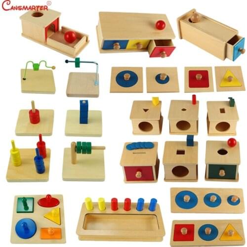 Sensorial Montessori Sets Educational Toys Infant Toddlers Box Board Puzzles Teaching Wood Game and Toys Preschool Home SES02-3