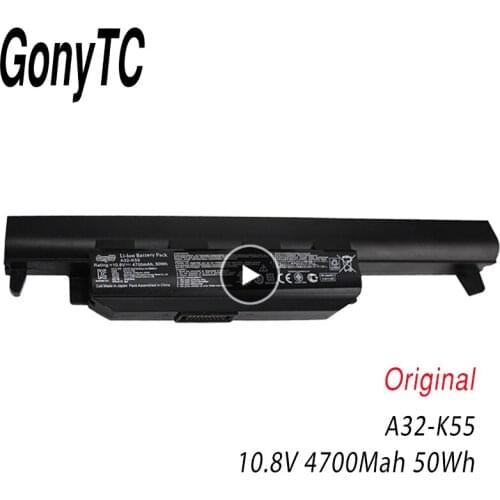 GONYTC Original A32-K55 Battery for ASUS X45 X45A X45C X45V X45U X55 X55A X55C X55U X55V X75 X75A X75V X75VD U57 U57A U57VD