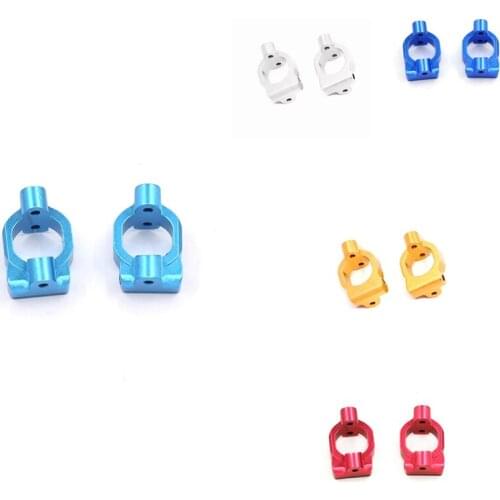 2Pcs Aluminum Alloy Front C Hub Carrier Caster Block C Seat for Wltoys 104001 1/10 RC Car Upgrade Accessories