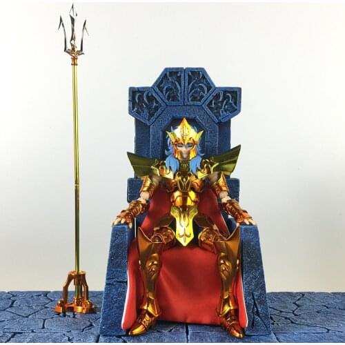 Saint Seiya Cloth Myth Ex Sea Emperor Poseidon Scene Julian Solo Imperial Poseidon Throne Action Figure Toy Collection Model