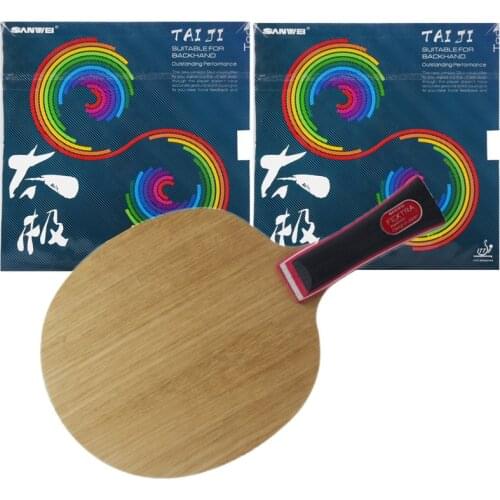 Sanwei FEXTRA 7 (Nordic VII) with TT88 TAIJI Half-sticky Professional Table Tennis Blade With rubbers quality finished racket