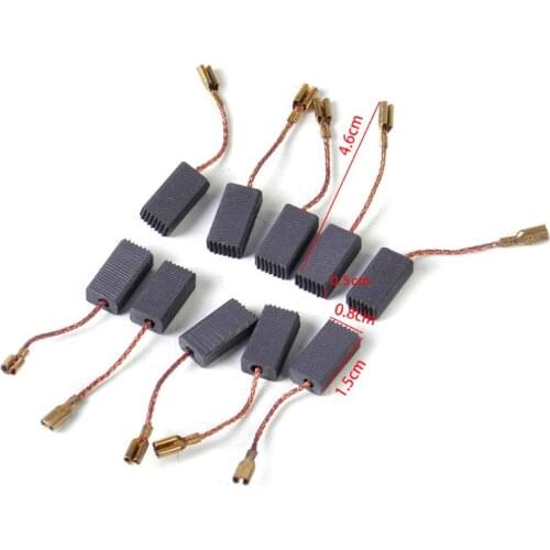 10pcs Carbon Brushes Replacement fit for BOSCH GWS 580 GWS 850 C GWS 7-115 GWS 8-125 GWS 9-150CS GWS6-100 D11