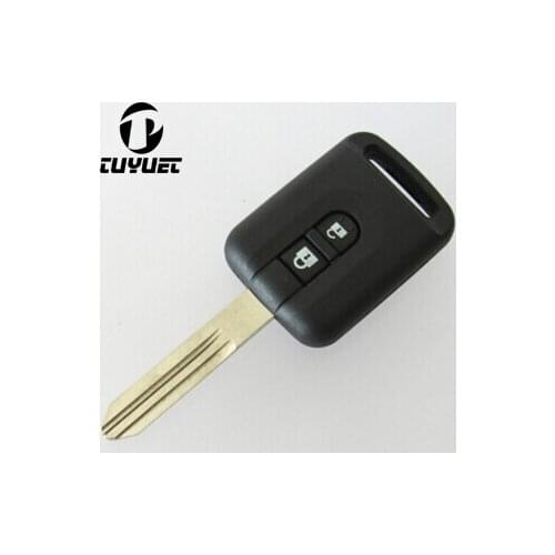Replacement FOB Case Uncut Blade For Nissan Elgrand Qashqai Micra 2 Buttons Remote Key Shell