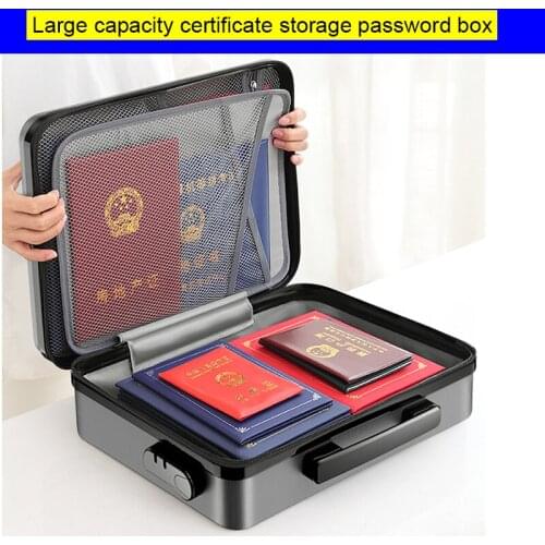 Certificate storage bag family household large capacity box multi-functional passport set multi-layer file document sorting bag
