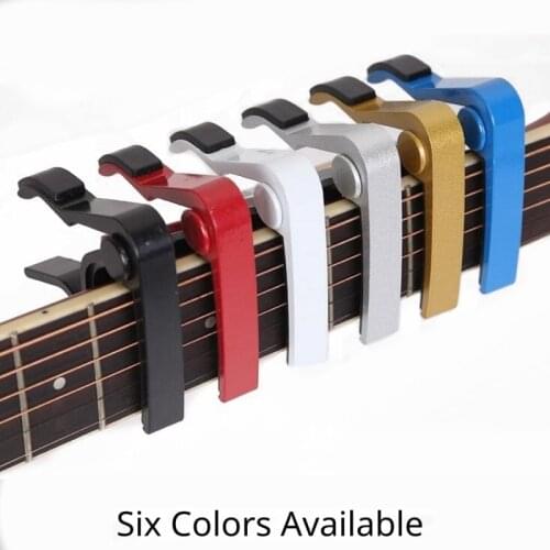 Universal Guitar Accessories Aluminum Alloy Guitar Tuner Clamp Professional Key Trigger Capo for Acoustic Electric Musical