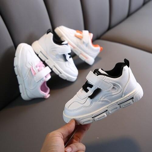 2020 spring new childrens shoes childrens sports shoes girls baby white shoes boys low-top sneakers