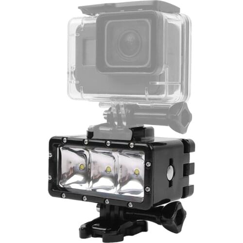 Waterproof LED Underwater Light Diving Lamp +Battery For GoPro Hero 9 8 7 5 Session4 Xiaomi Yi Mijia 4K SJCAM SJ89 EKEN H9 Power