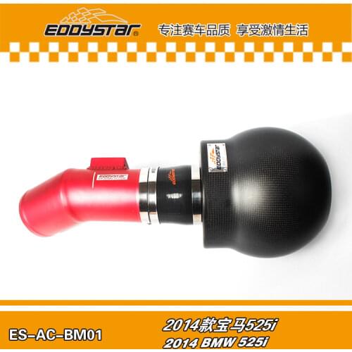 High Performance EDDYSTAR Bomb High Flow Carbon fiber air intake filter system for 2014 BMW 525i