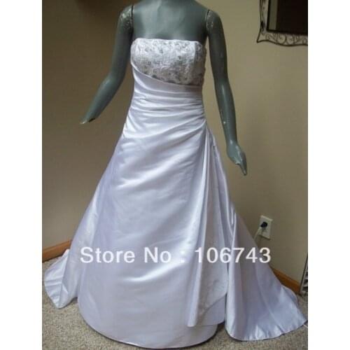 Юбка 2020 Wrap Vestido De Noiva See Through For Sale Satin Blue Beads Bridal Gown Custom Size Luxury Bespoke Wedding Dresses