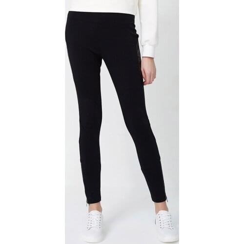 BOSIDENG OL Style Black Women Formal Pants Pockets High Waist Elegant Office Lady Ankle-Length Pants B80916088