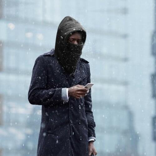 Winter Fleece Neck Warm Balaclavas Hat Face Covering Hood Cap Windproof Ski Hat Men Women AC889