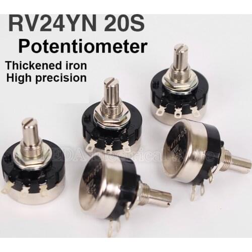 1PCS RV24YN20S 1K 2K 5K 10K 20K 50K 100K 200K 500K 1M ohm Turn Film Rotary Potentiometer