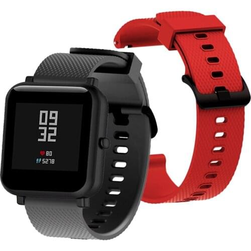 20mm Silicon Strap for Xiaomi Huami Amazfit GTS watchband Sport Bracelet for Amazfit GTR 42mm Bip bit Smart Watch Band Wristband
