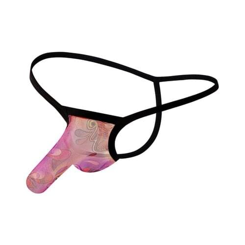 2021 Brand Sexy Mens G-strings Gay Thongs Elephant Bulge Pouch Men T Back Erotic Lingerie Male Panties Bulge Pouch Underwear